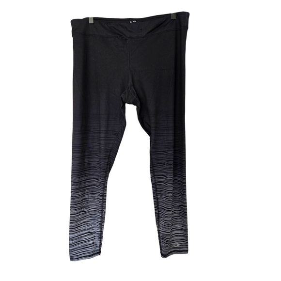 Champion Black and Gray Ombre Leggings Size Xxl - Picture 1 of 4